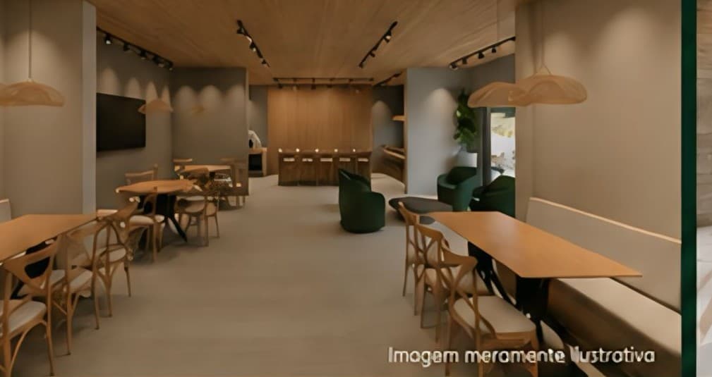 Praça de convivência e coworking
